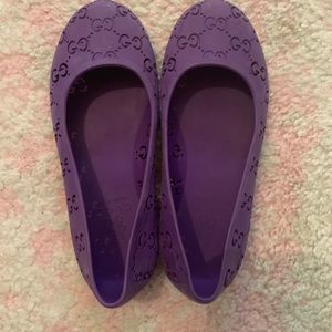 Girls Gucci jelly shoes